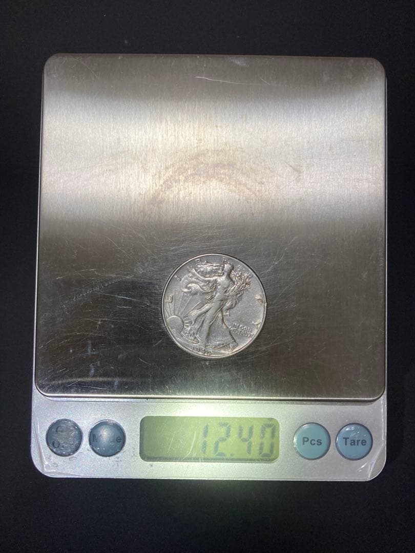 《アメリカ》ウォーキングリバティハーフダラー銀貨3枚組(1943、44、45)