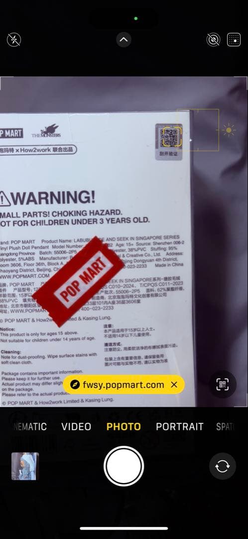 POPMART HIDE N SEEK ぬいぐるみ シンガポール LABUBU