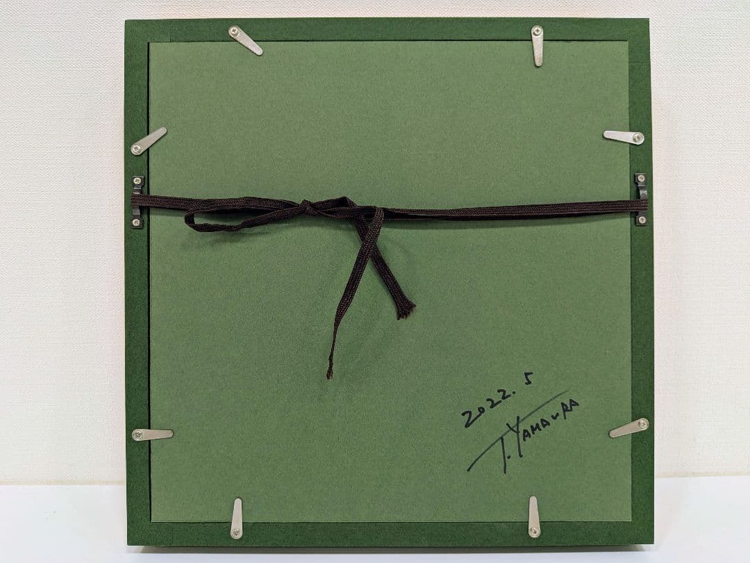 【山浦多久二・サイン有】鈴懸の道　油彩　額付き