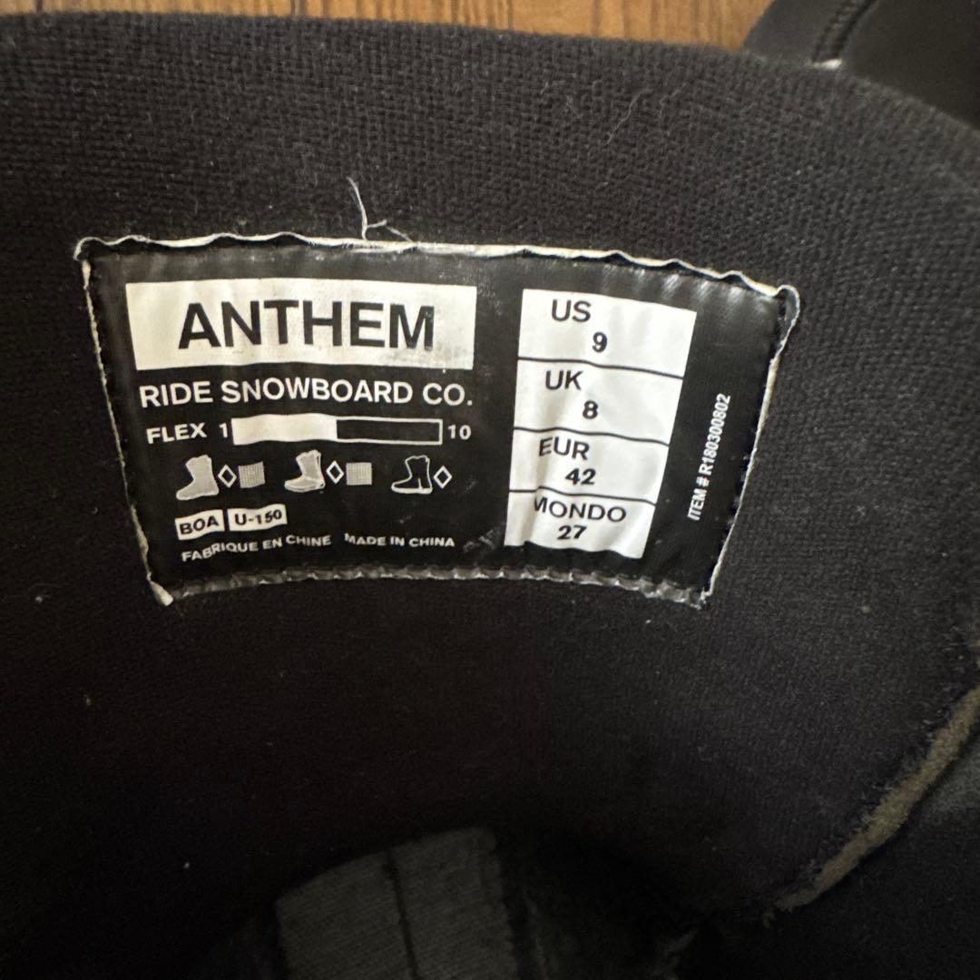 RIDE ANTHEM スノーボードブーツ 27cm