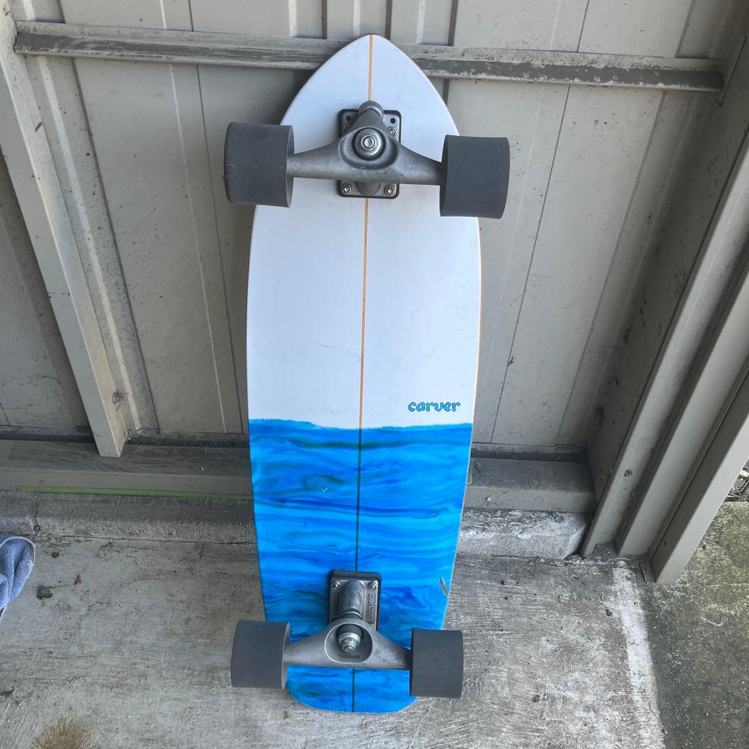 Carver スケートボード ホワイト/ブルー
