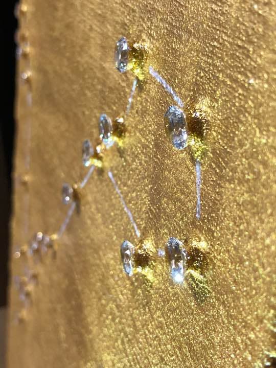 ハッピーバースデイ ピスケス】直筆 絵画 原画 ジルコニア 送料無料