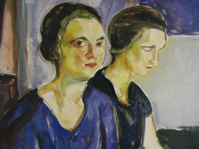 ムンク、『ふたりの女（ヒルドュールとバルギリョット・クリステンセン）』