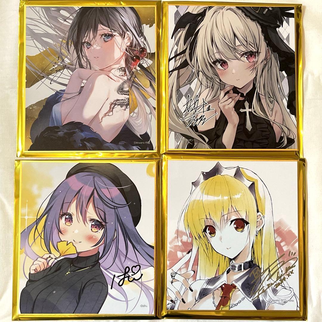 美和野らぐ カカオランタン 複製サイン ミニ色紙 神絵祭 描き下ろし