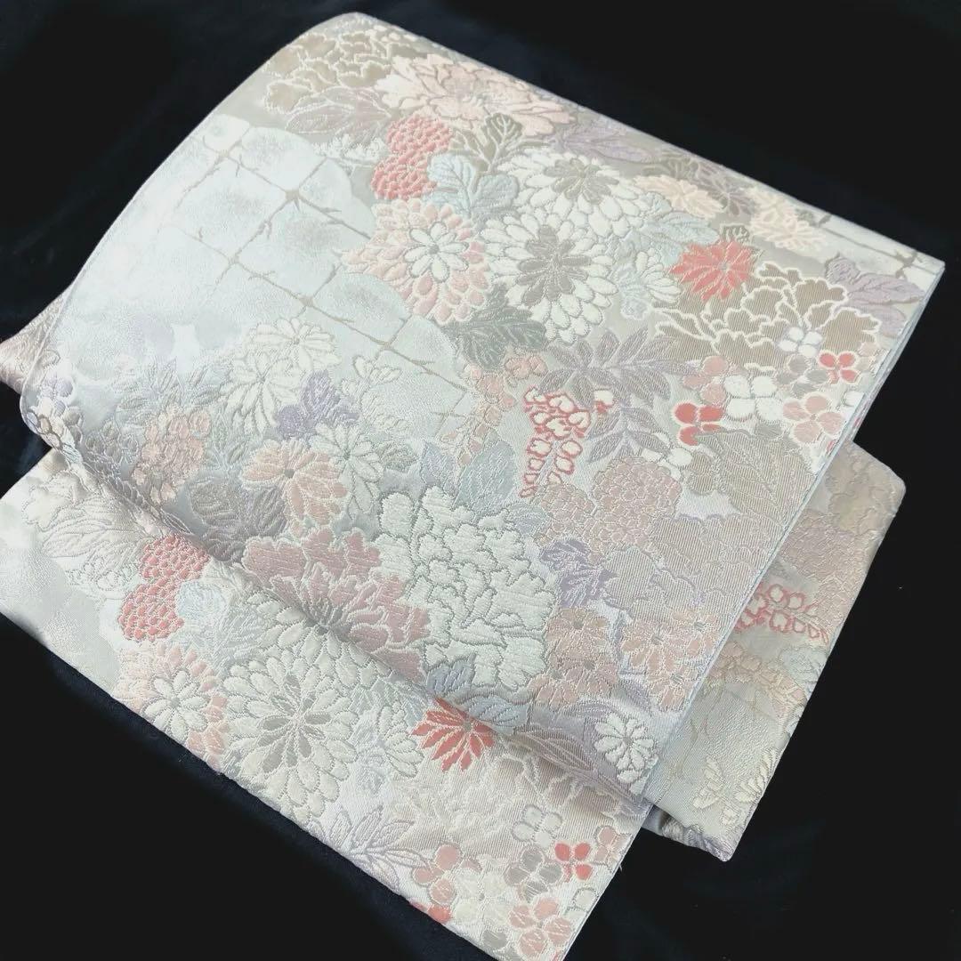 袋帯 ワンタッチ作り帯 マジックテープ 二重太鼓 付け帯 正絹刺繍