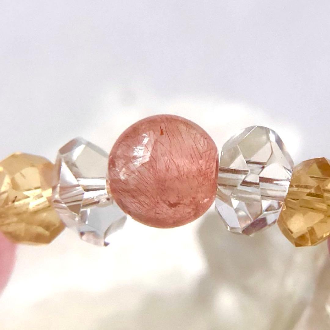 にゃんたま* 様 専用☆ブレスレット ストロベリークォーツ ♪ 388