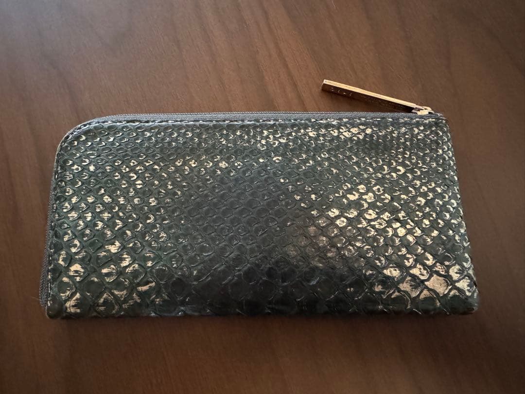 ATAO アタオ パイソン“HAKU“(箔)長財布 L字 ラウンドファスナー