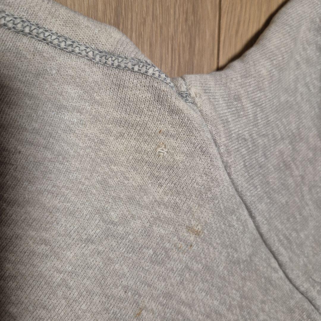 ヴィンテージ　ツートーン　スウェットパーカー　 染込プリント　60s 70s