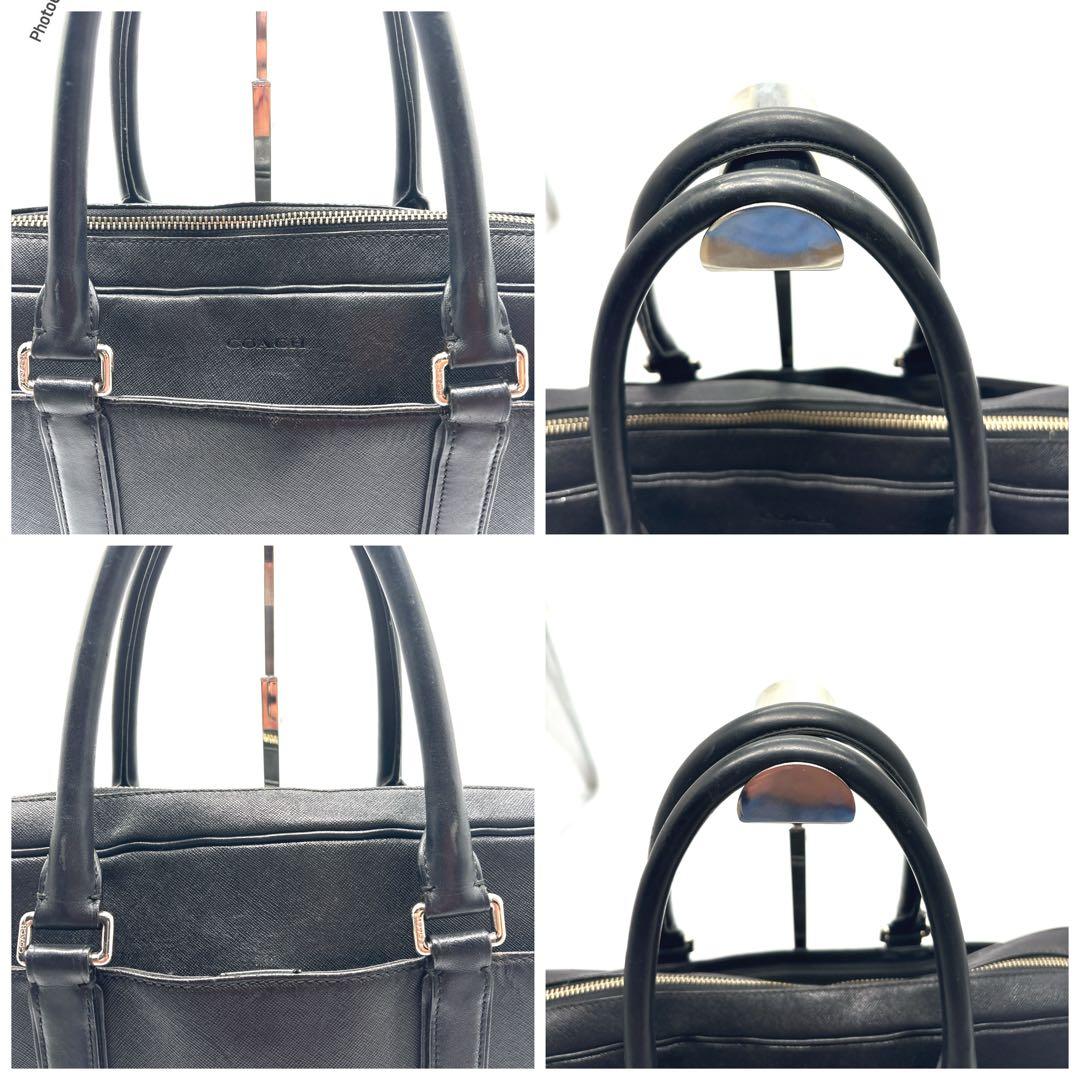 【大幅値下げ‼️】COACH 2way ブラック ビジネスバッグ レザー
