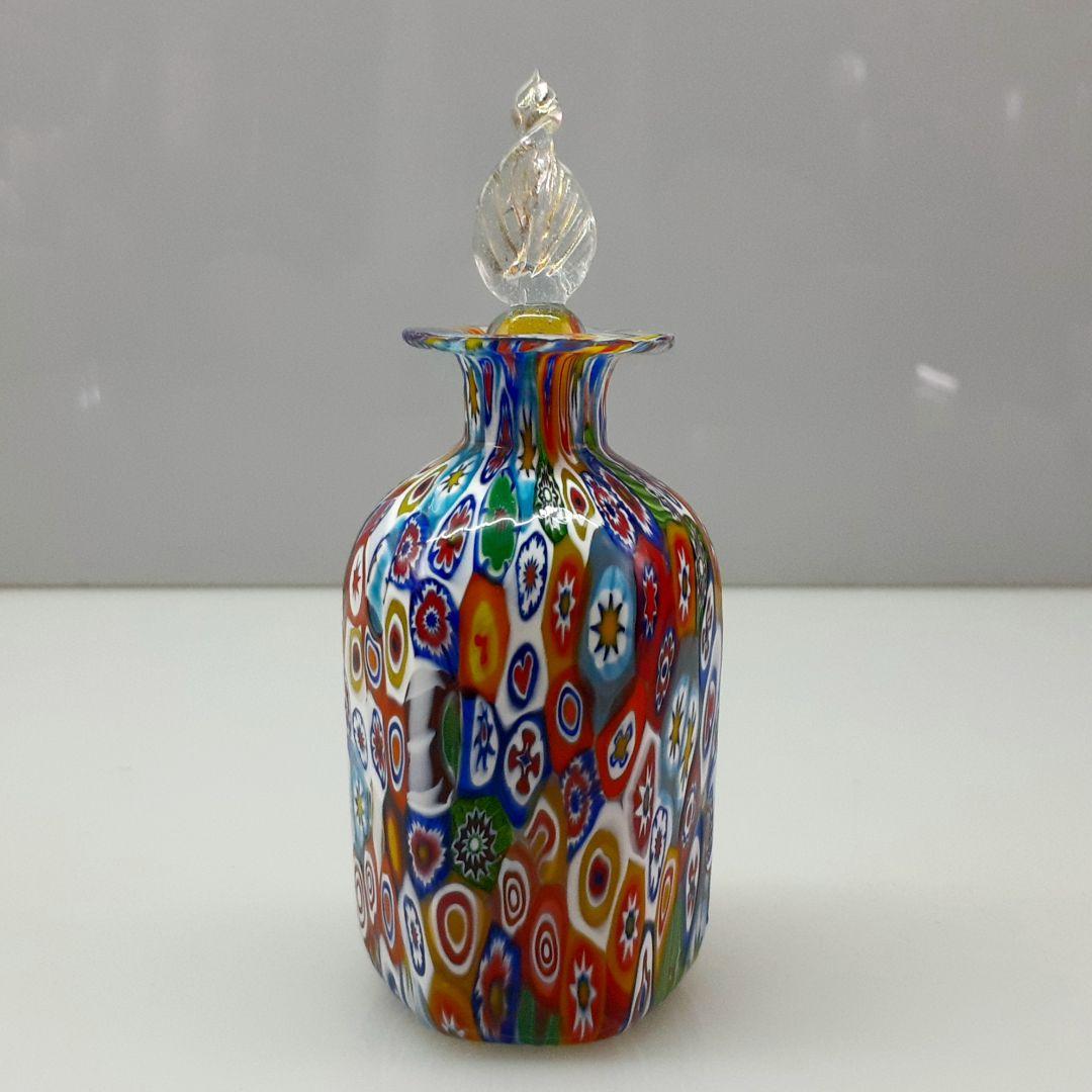 MURANO GLASS ムラノ 金彩 ミルフィオリ パフュームボトル 香水瓶
