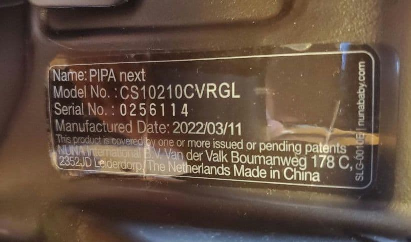 Nuna ベビーシート PIPA next