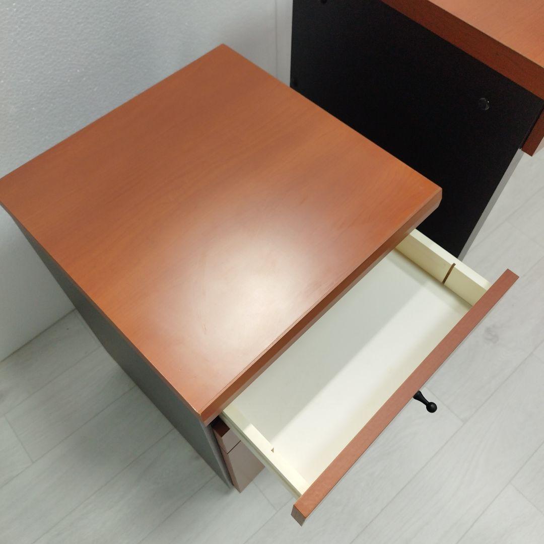 ③チェスト　パソコンデスク システムデスク 棚 チェスト 大型 モダン