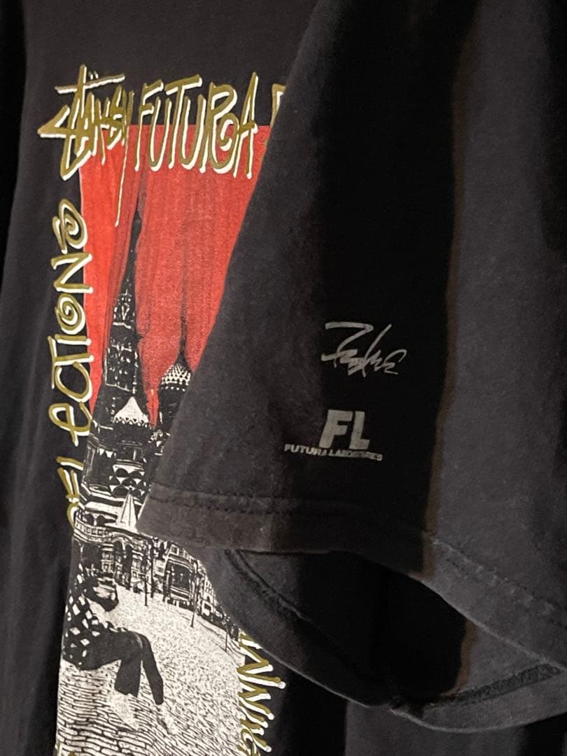 STUSSY × FUTURA/10th Anniversary Tee Futura Laboratories 記念OLD