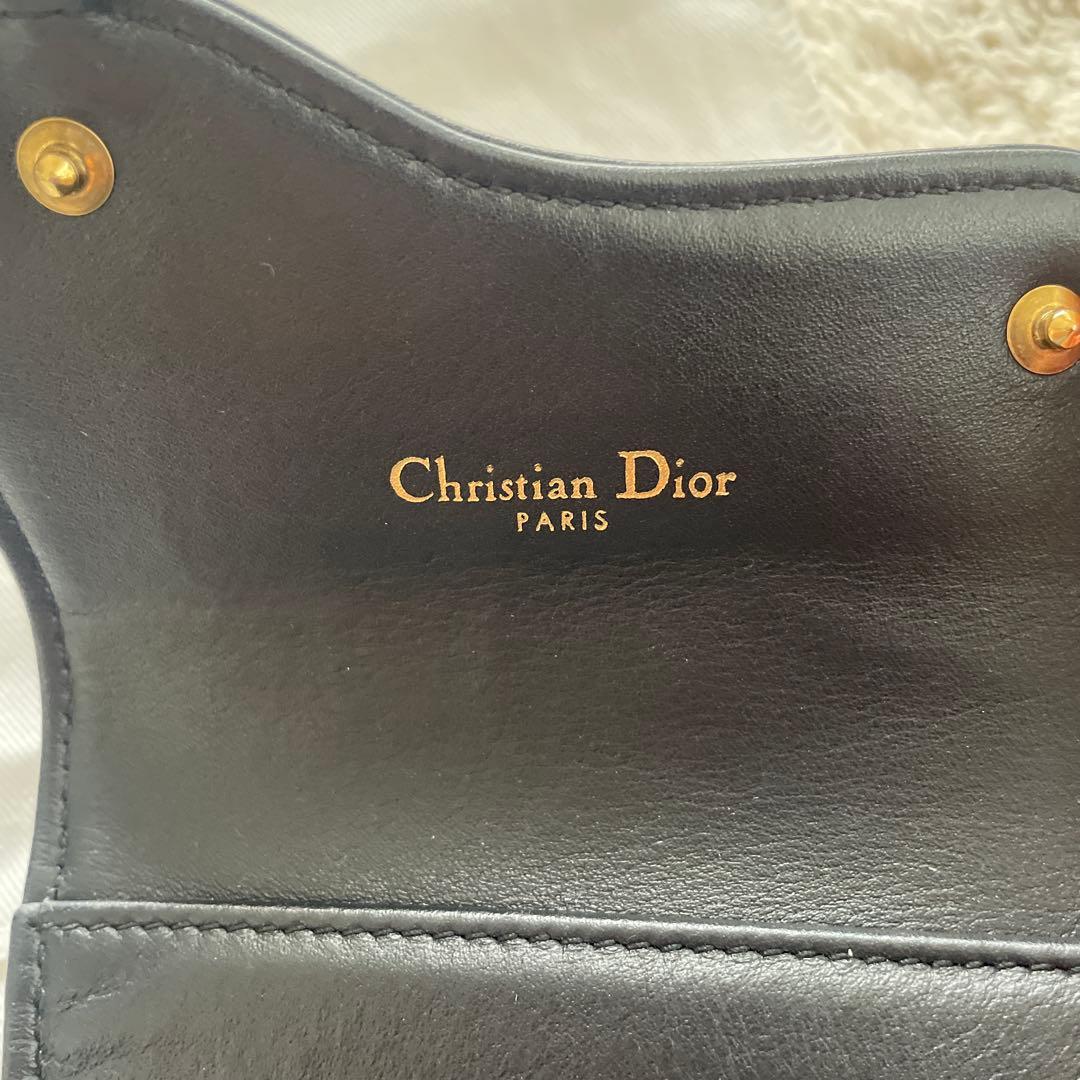 Diorのキャンバス製三つ折り財布