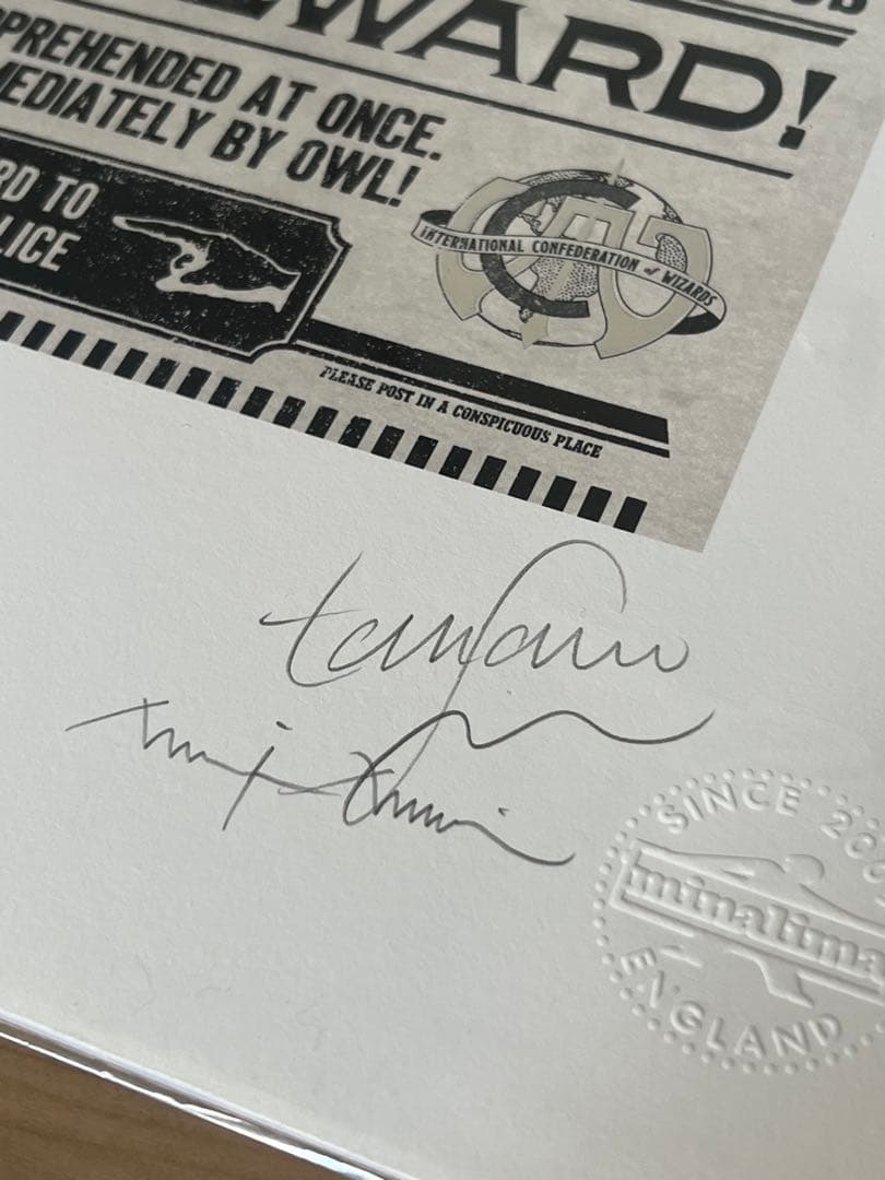 グリンデルバルド指名手配アートプリント ハリーポッター ミナリマ