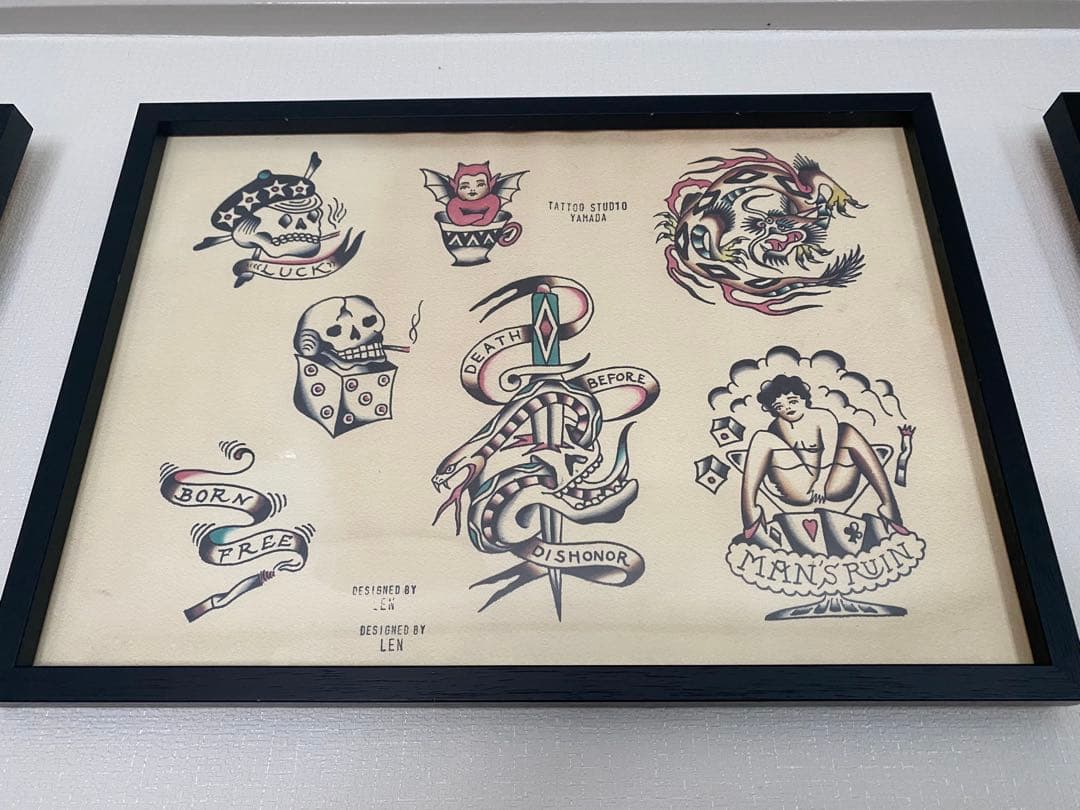 タトゥーフラッシュ4点セット額付 オモシーチャンネル山田レン