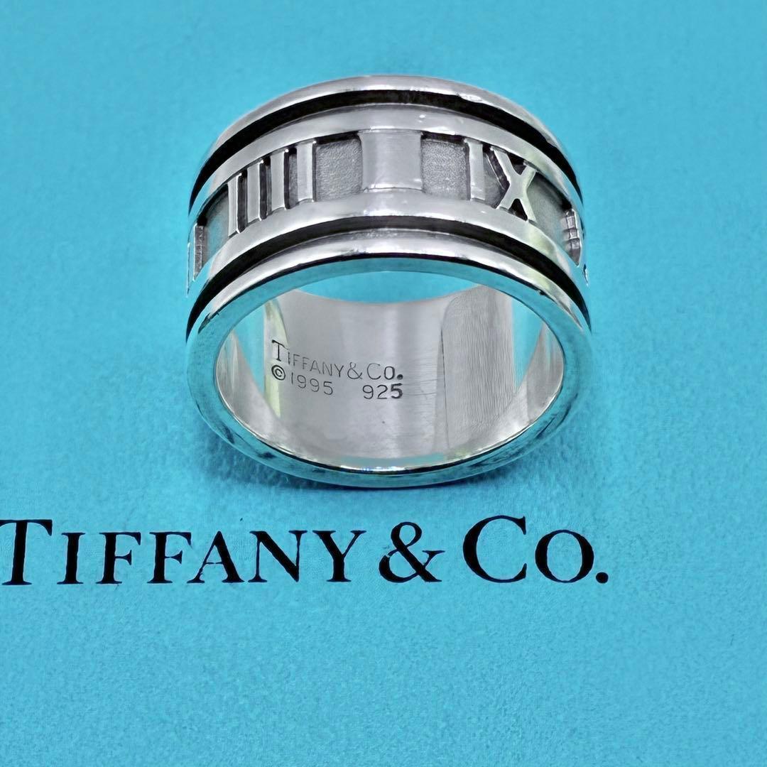 ティファニー アトラス ワイド リング 15.5号 シルバー 男女兼用 大きい