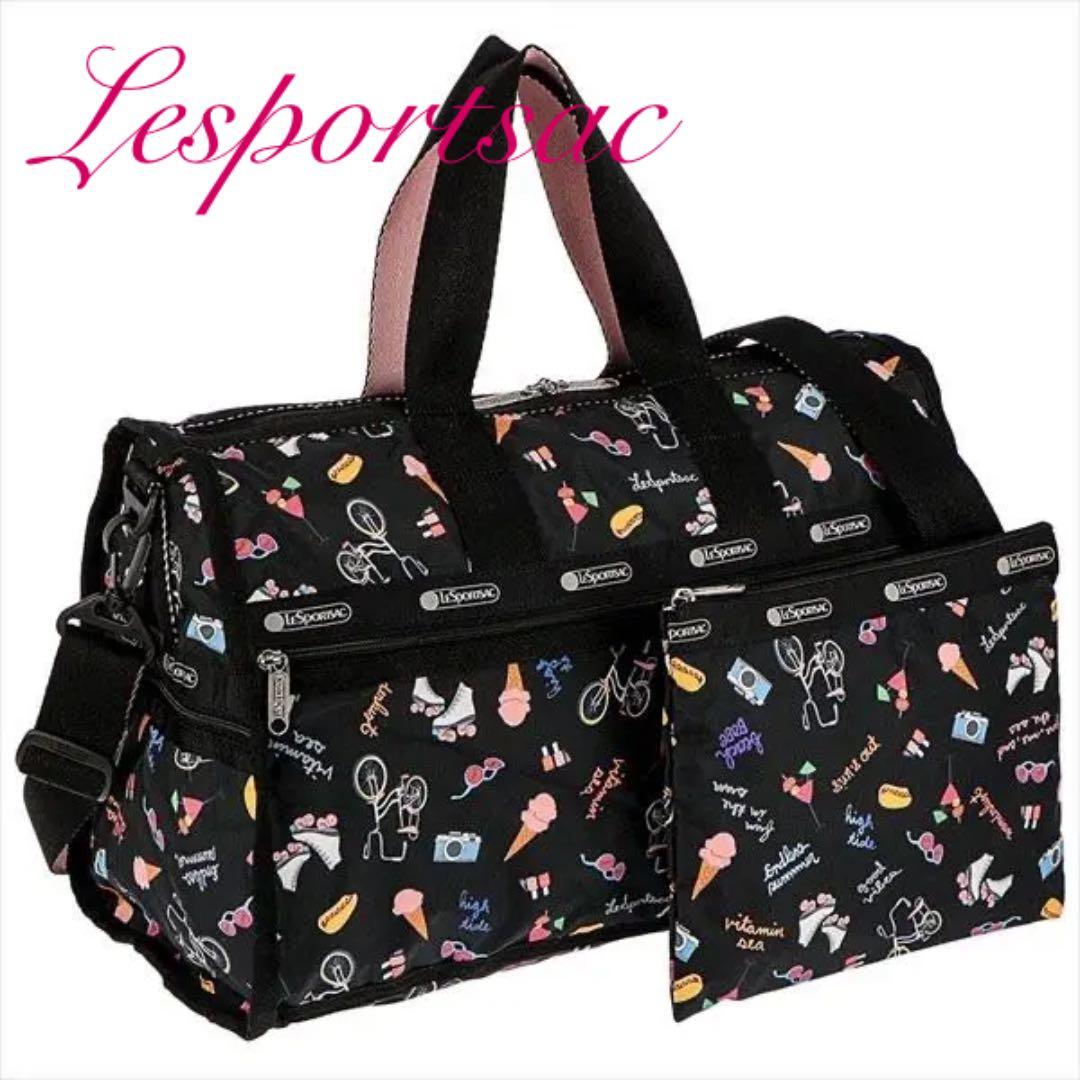 レスポートサック 2wayボストンバッグ マリン 大容量 旅行 折りたたみ