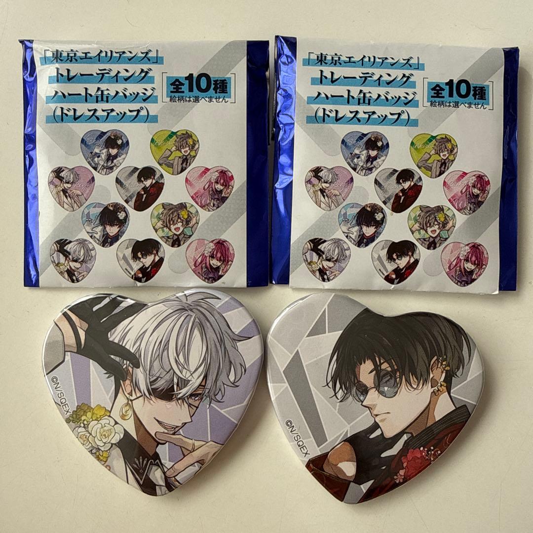 東京エイリアンズ ハート缶バッジ ドレスアップ - メルカリ