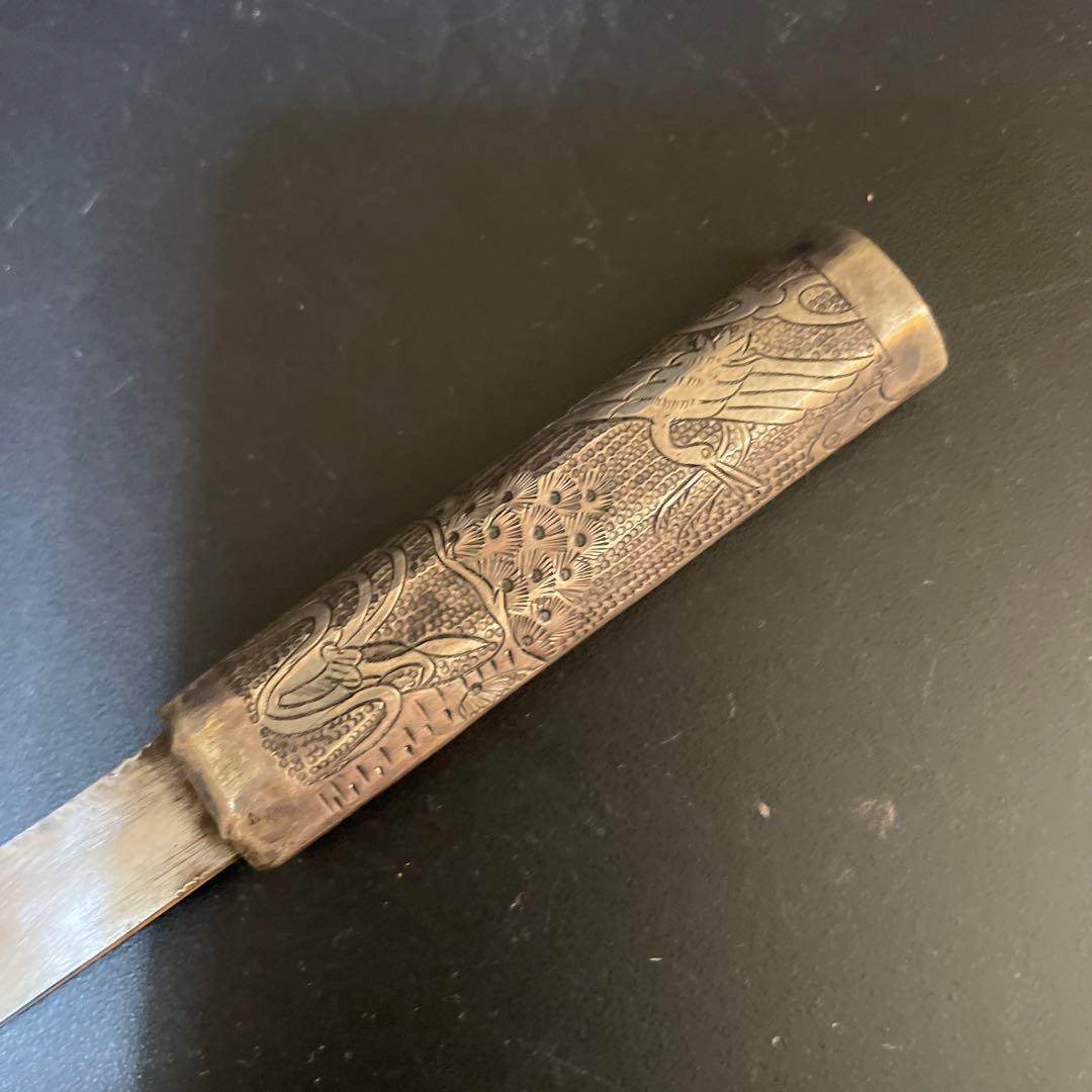 時代 李朝 超銀 銀箸ペーパーナイフ 銀箸ナイフ