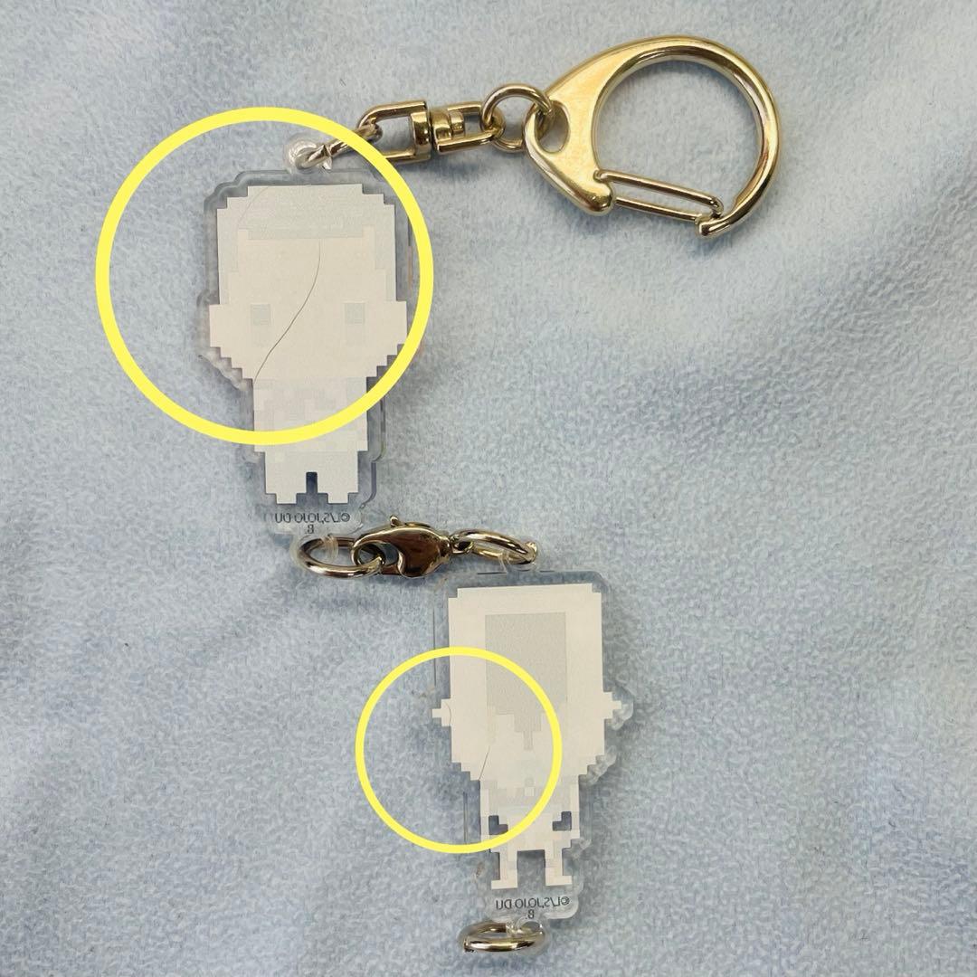 ジョジョの奇妙な冒険 ドットビット2連アクリルチャーム 虹村億泰 ＆