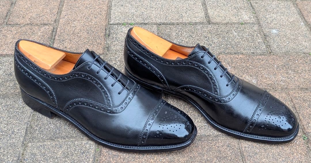 クリスマスセール！廃番品j.m.weston310セミブローグ7.5Dブラック