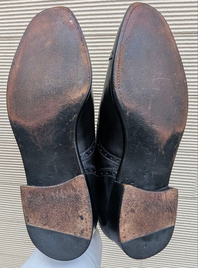 クリスマスセール！廃番品j.m.weston310セミブローグ7.5Dブラック