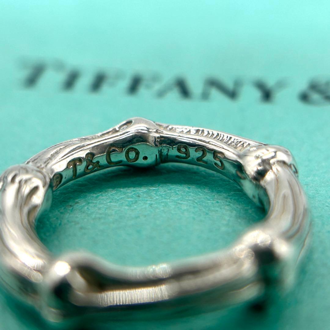 美品　ティファニー　バンブー　リング　7号　シルバー　925