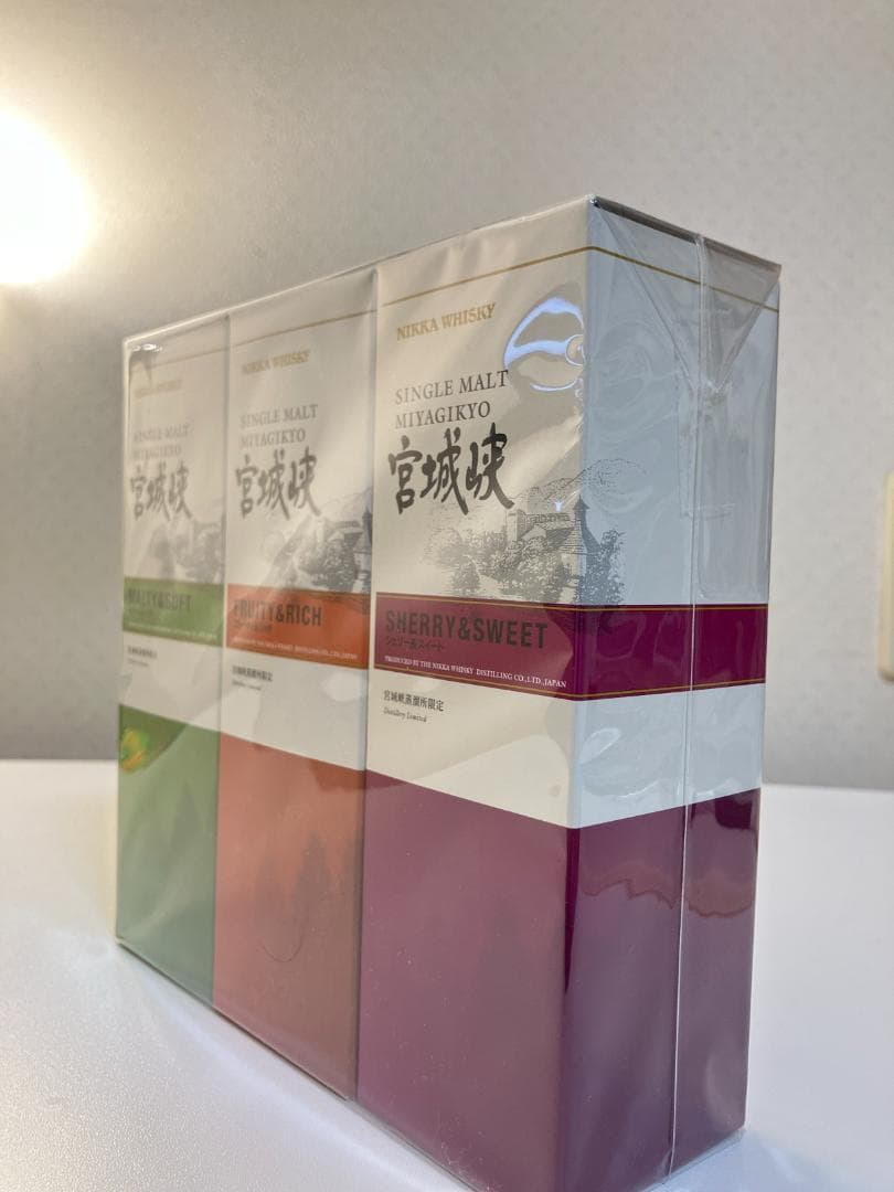 宮城峡蒸留所限定 シングルモルト 180ml ミニボトル 3本セット 新品未