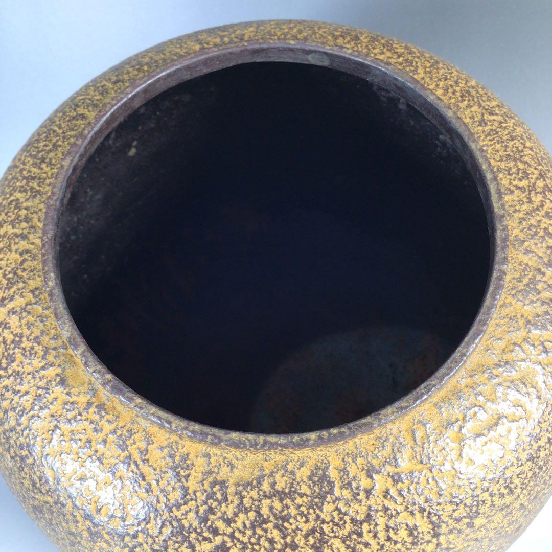 M176 茶釜 『釜師 加藤恵造作』『茄子耳』『素文』『