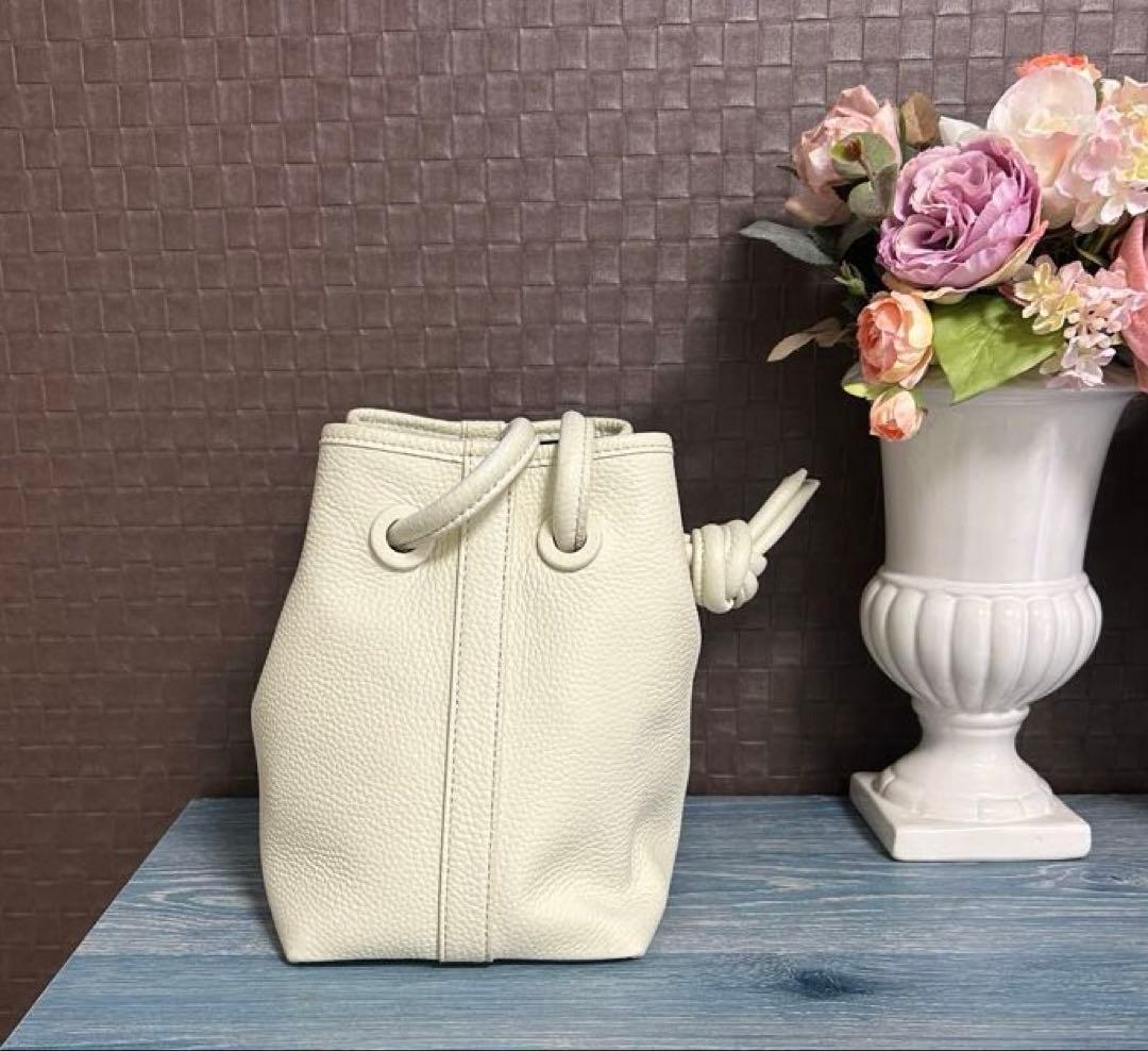 vasic bond mini アイボリー2way ショルダーバッグ