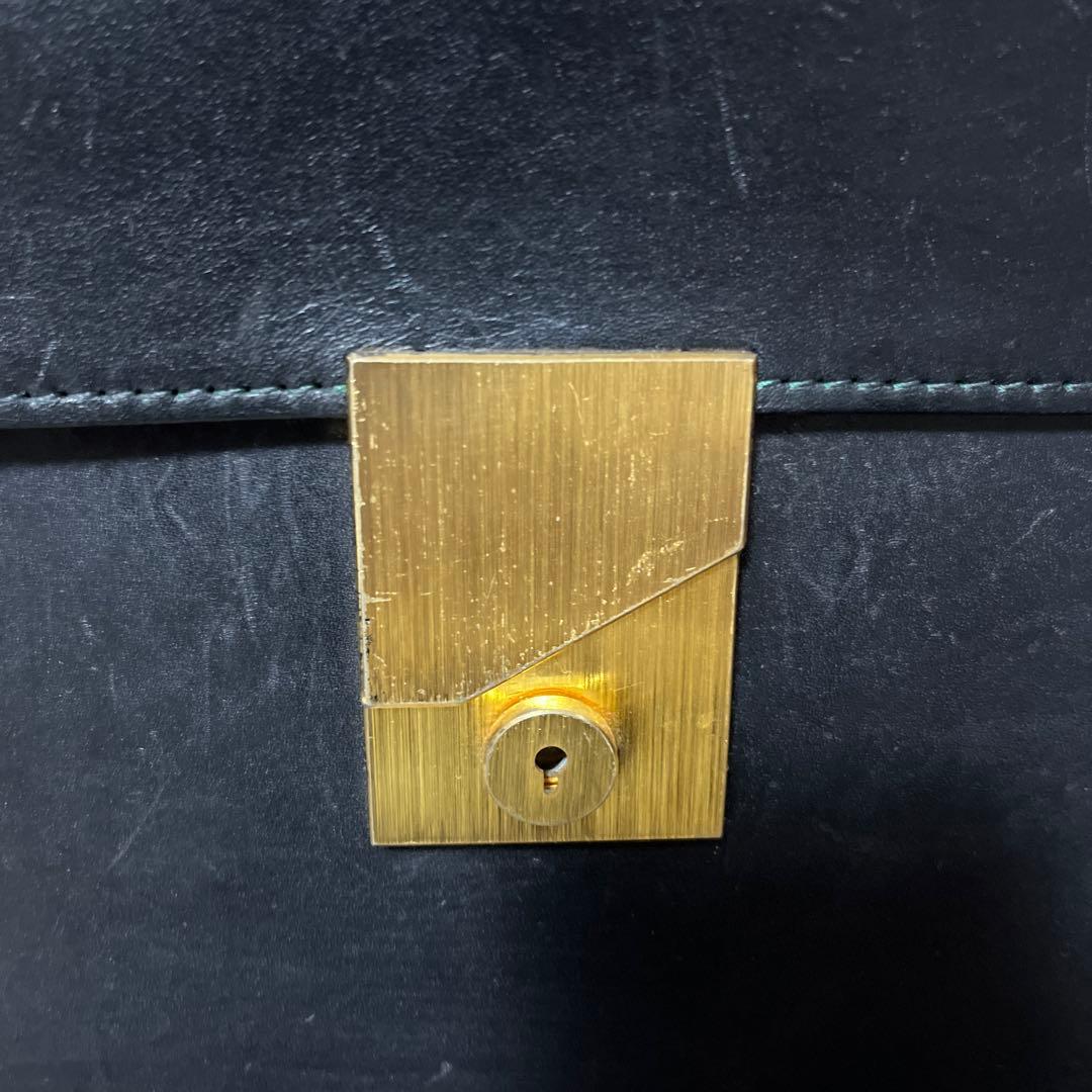 送料込みに変更　キタムラ　ビジネスバッグ　ブラックレザー　ダレスバッグ