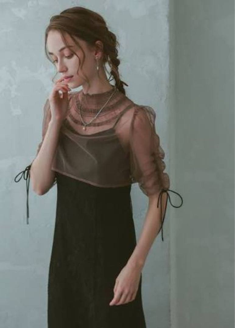 パーティードレス　シースルー　結婚式　新品タグ付き