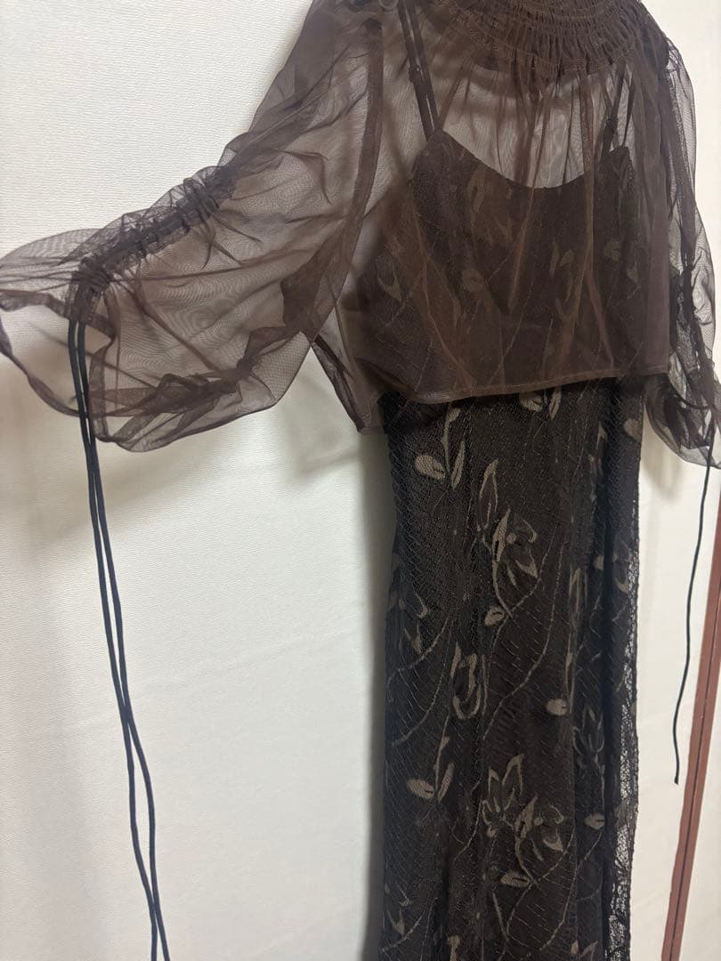 パーティードレス　シースルー　結婚式　新品タグ付き