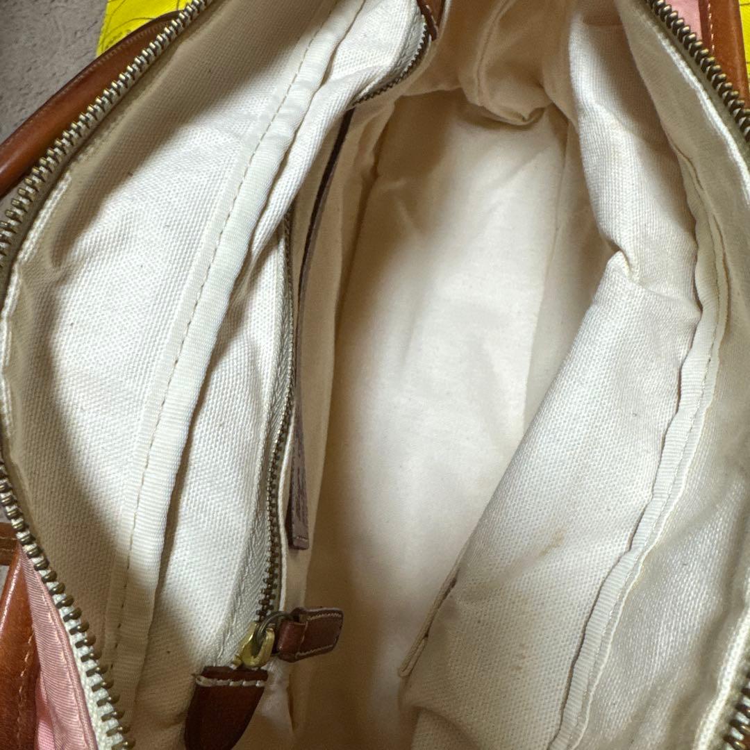 フェリージFelisi トートバッグ　ナイロン✖️本革 美品