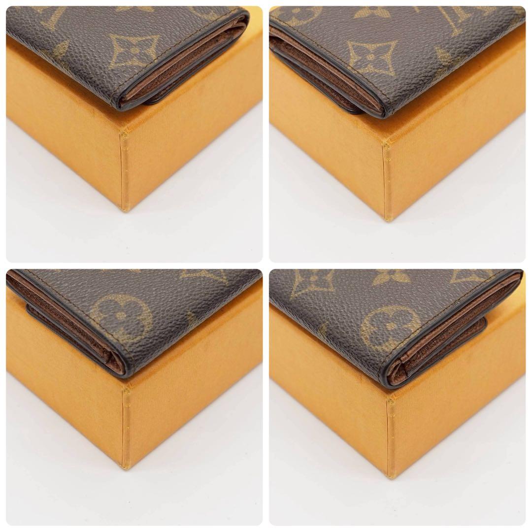 ルイヴィトン ポルトモネプラ モノグラム ケース コンパクト ブラウン