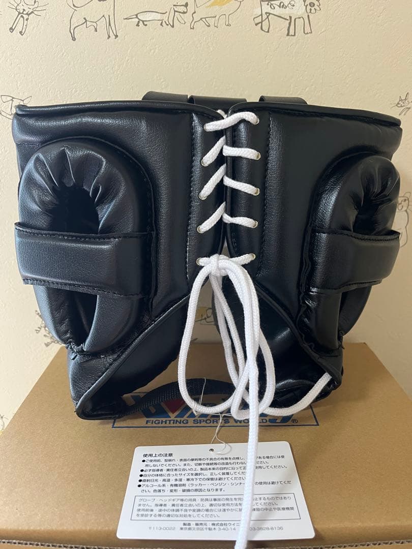 Winning ヘッドギア L ブラックフェイスガード新品未使用 新品箱付きの