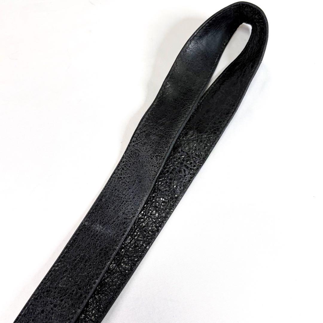 BALENCIAGA バレンシアガ ネックストラップ　ロゴ レザー