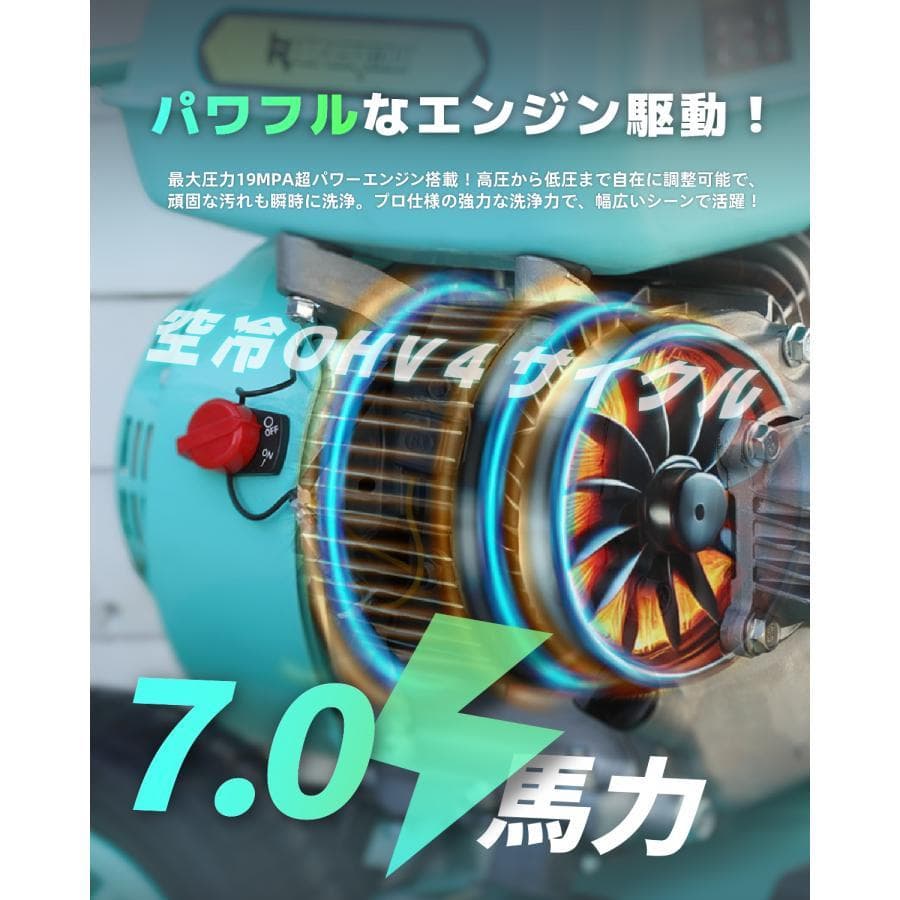 ☆新商品！☆エンジン式高圧洗浄機 17MPa 最大圧力 9.5L/min ☆新商品
