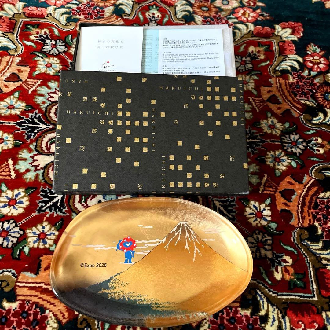 激安‼️【大阪·関西万博 会場限定】 ミャクミャク 箔一 ガラストレー