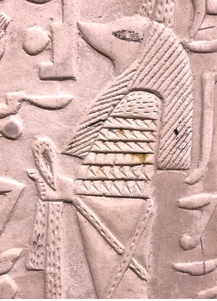 エジプト壁画彫刻 】 石灰岩断片 コレクター放出