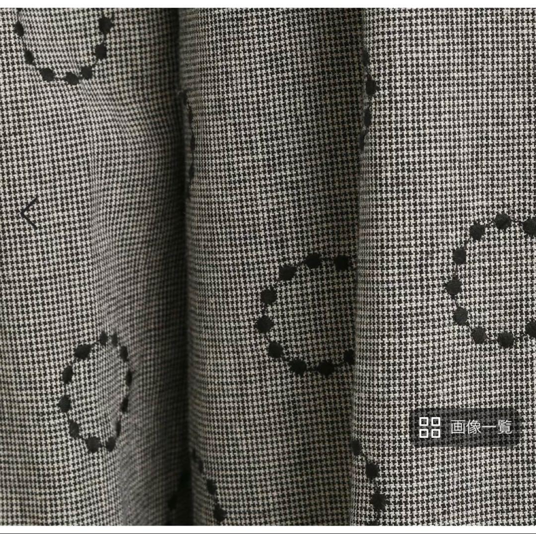 【blue willow】コットンリネンサークル刺繍コクーンパンツ