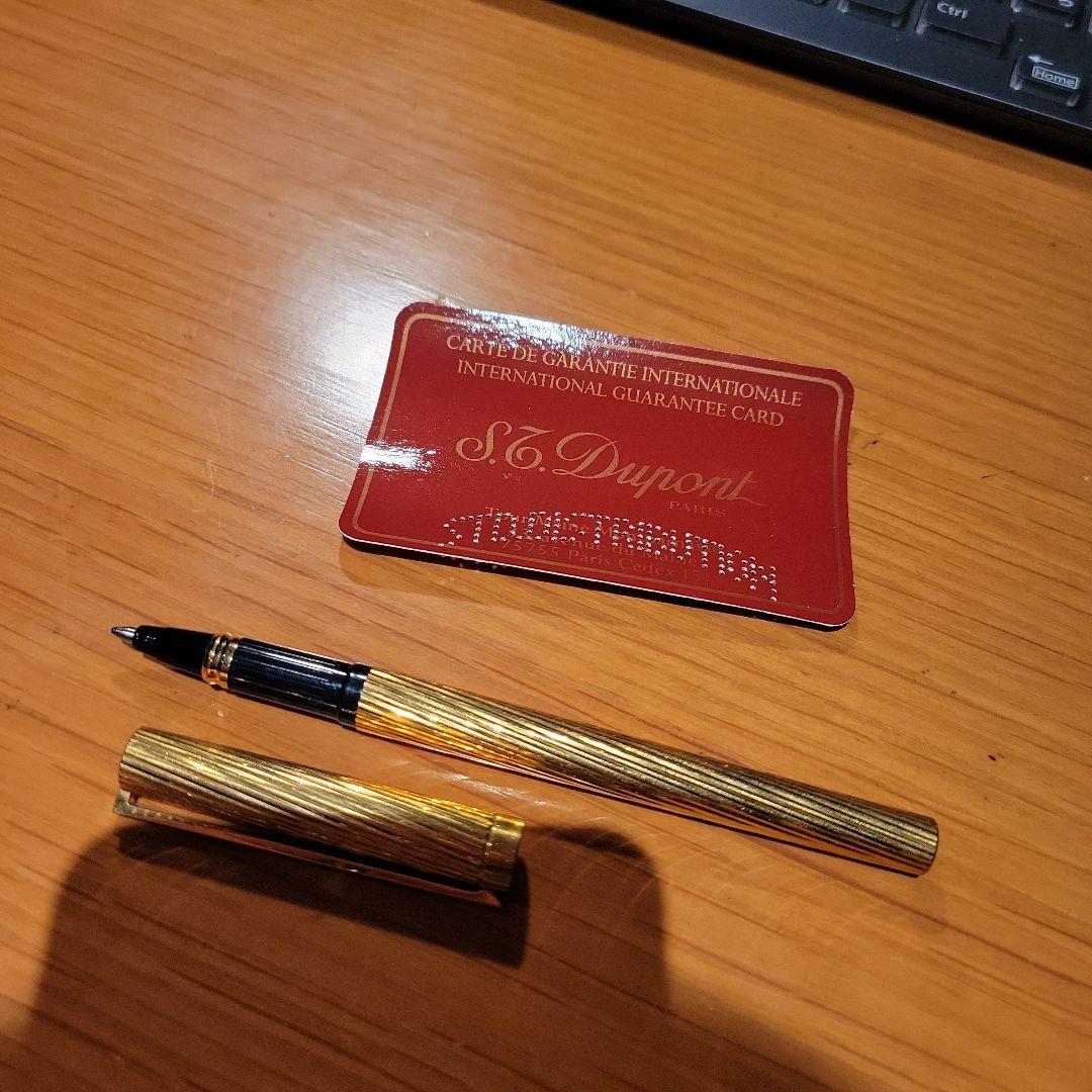 st dupont ボールペン ゴールド 販売証明書付き 文房具・事務用品
