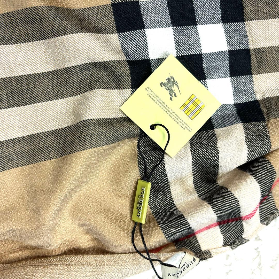 未使用品】BURBERRY 大判ストール【カシミヤ100%】ノバチェック