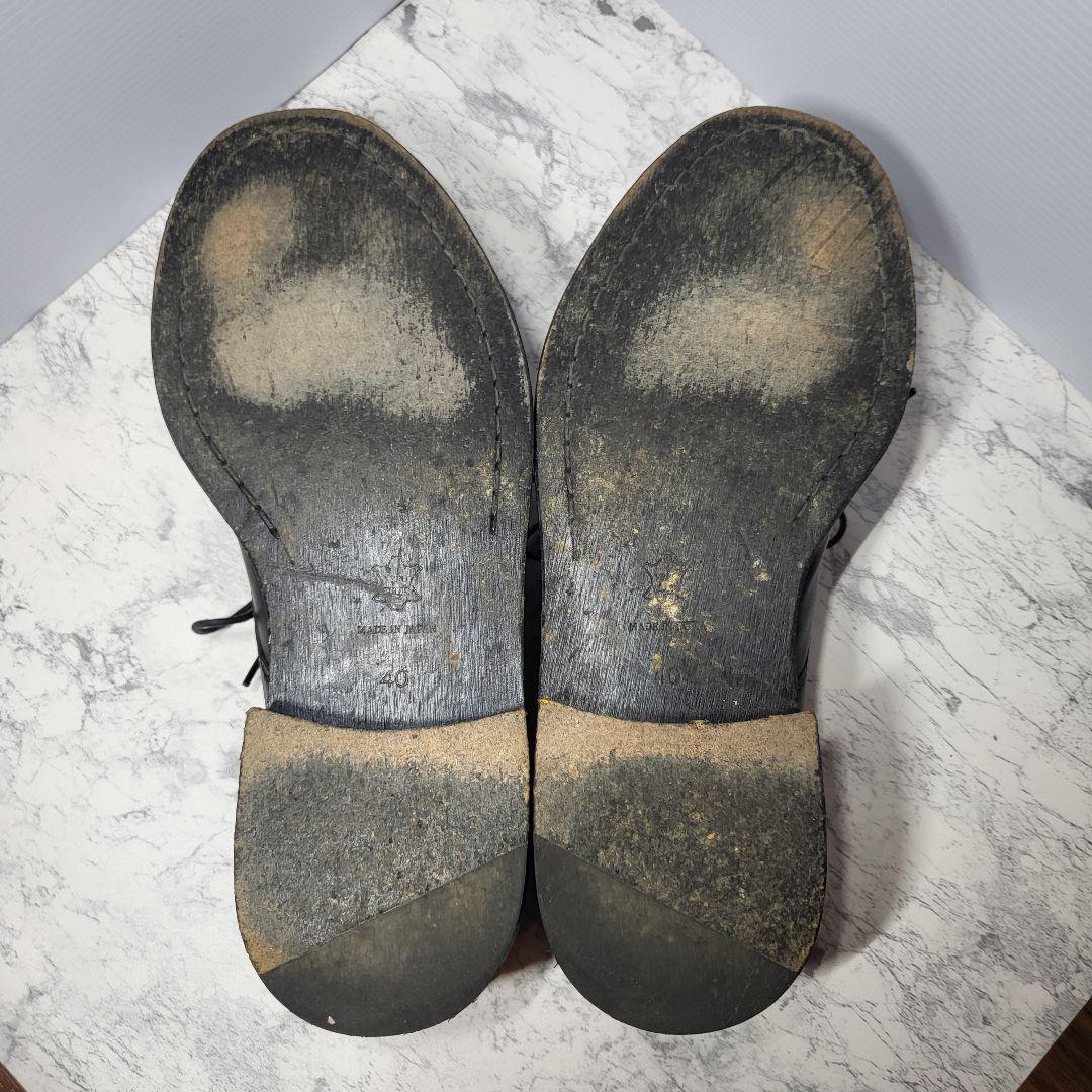 PADRONE パドローネ　プレーントウ　ブラック　25cm相当