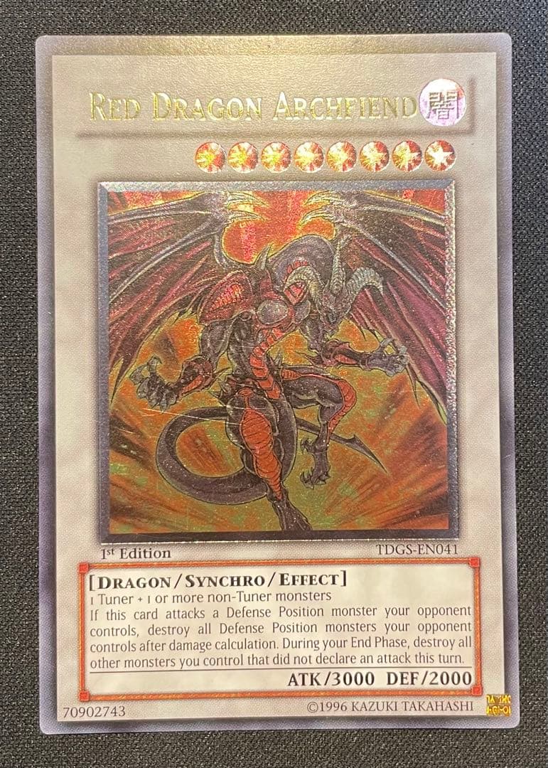 レッド・デーモンズ・ドラゴン 英語 EU版1st レリーフ TDGS レッド