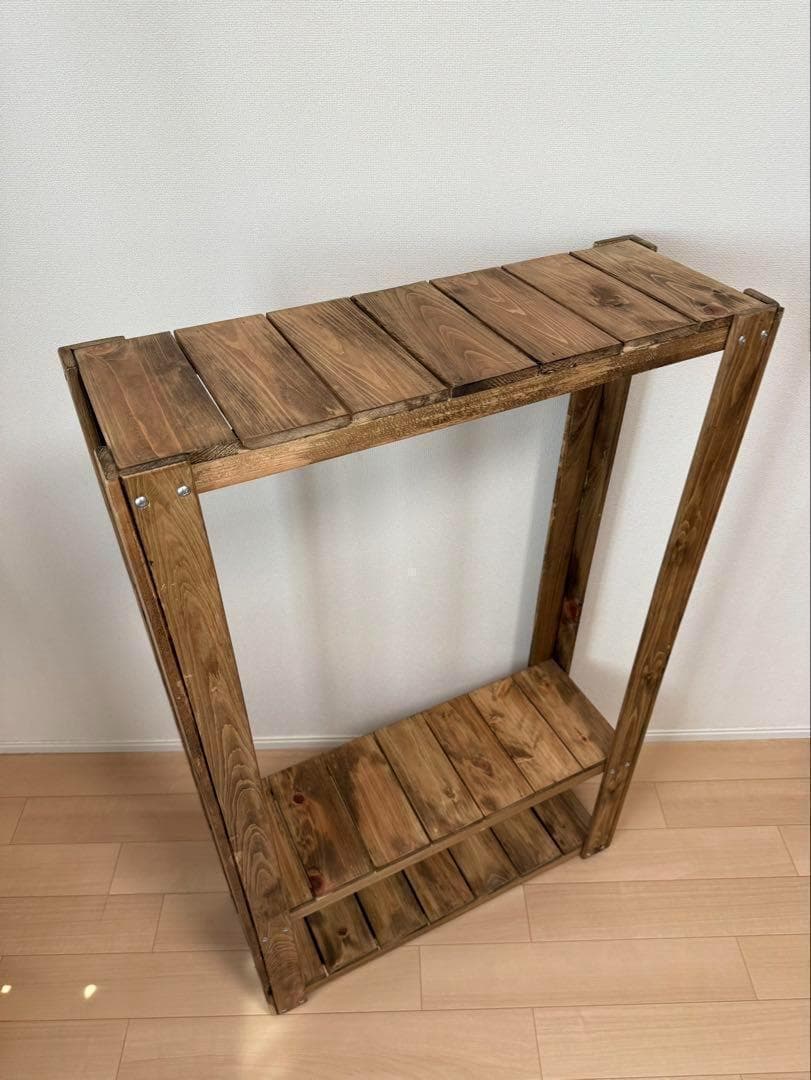 子ども用 木製ハンガーラック ナチュラルスタイル ハンドメイド キッズ 723