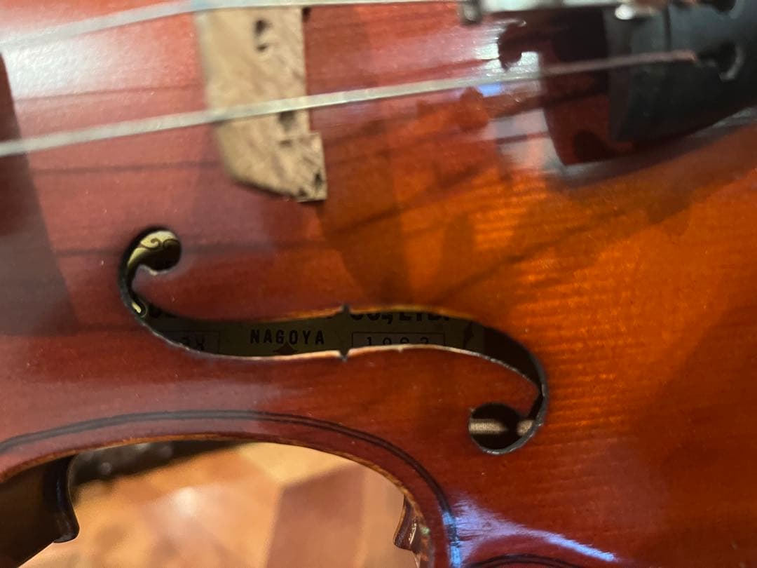 鈴木バイオリン　優上位 No.18 1/2 イエローラベル 1962年製