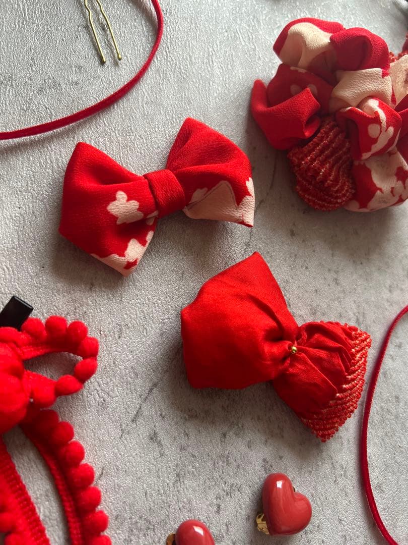 k*y様 七五三　七五三髪飾り　ヘッドドレス　着物髪飾り　リメイク髪飾り　060