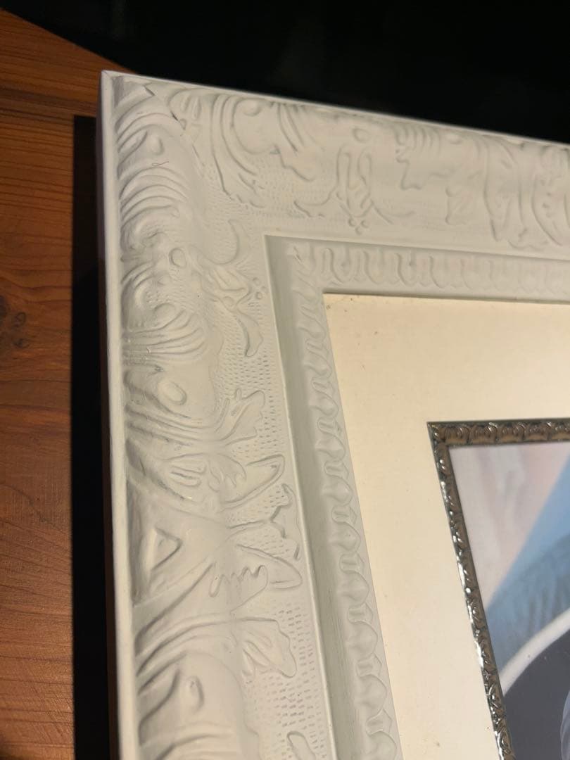 アンティーク額縁‼️ シャービー・デザイン額縁 マットホワイト 大